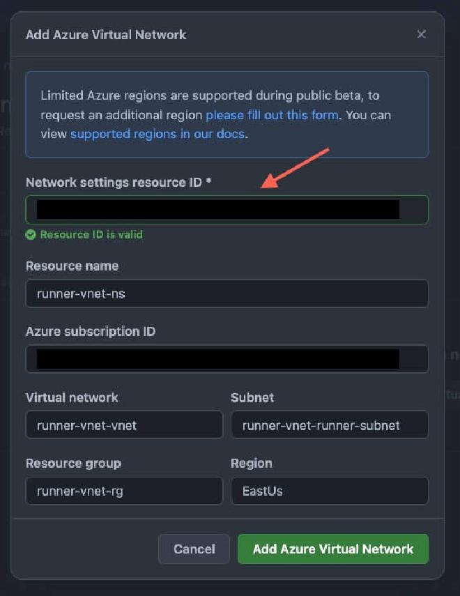 GitHub network setting configuration dialog